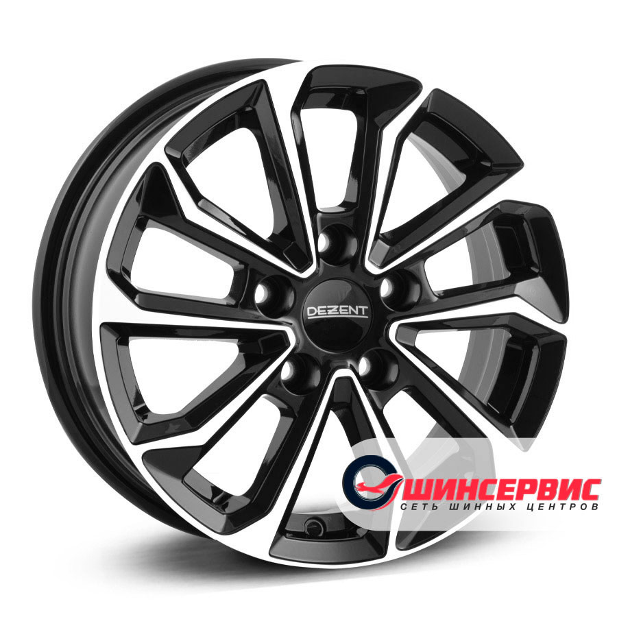 Dezent R16  6.5J PCD 5x108 ЕТ 50 ЦО 63.4 KS black polished